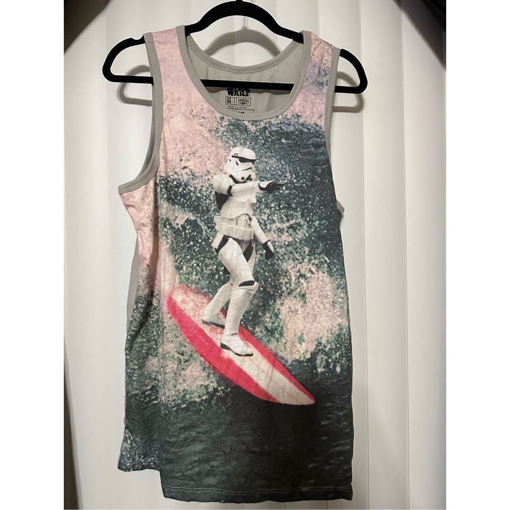 Star Wars pink/gray tank Womans top